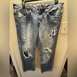Vintage Distressed Blue Jeans American Eagle
